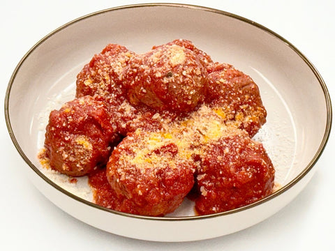 BULK 1LB Italian Meatballs Cooked in Marinara Sauce - NEW Recipe - Fresh 'N Tasty - Naples Meal Prep