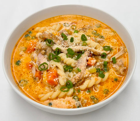 Creamy Cajun Chicken Pasta Soup 24oz - Medium Spicy - Fresh 'N Tasty - Naples Meal prep