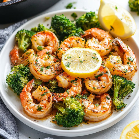 Fresh Herbs Garlic Butter Shrimp and Broccoli - Fresh 'N Tasty - Naples Meal Prep