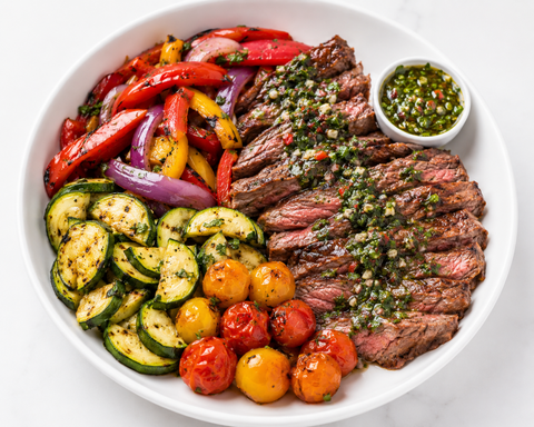 Chimichurri Flank Steak Plate (GF) - Fresh 'N Tasty - Naples Meal Prep