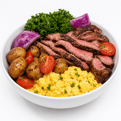 Steak & Eggs High-Protein Breakfast Bowl - Fresh 'N Tasty - Naples Meal Prep