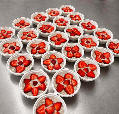 Cheesecake Protein Powder Oats W/Strawberries