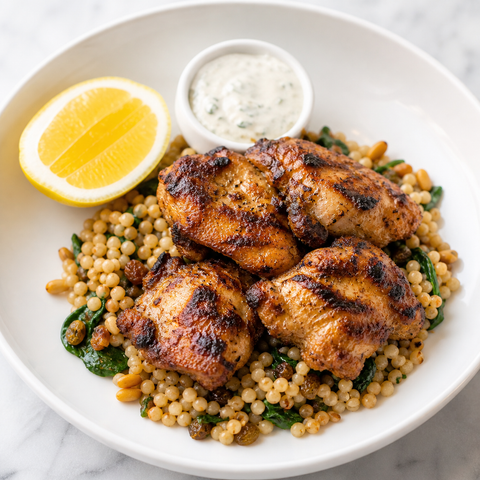 Moroccan Spiced Bell & Evans Chicken Thigh Bowl