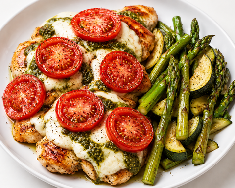 Caprese Pesto Chicken Plate