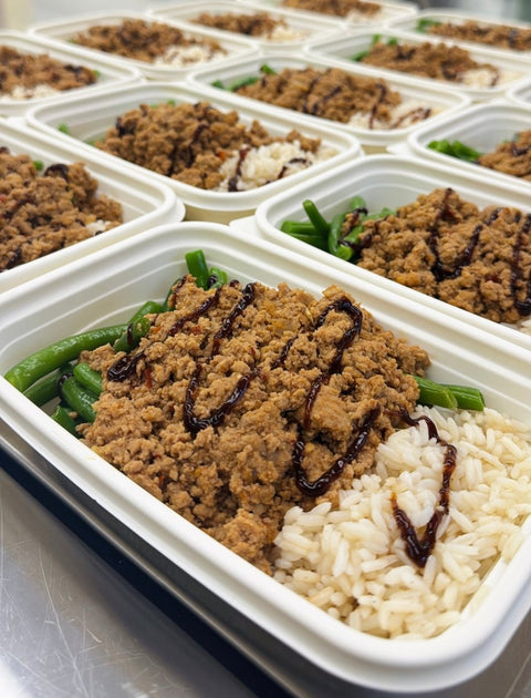 Asian Style Ground Turkey breast W/Green Beans and Rice - Medium Spicy - Fresh 'N Tasty - Naples Meal Prep