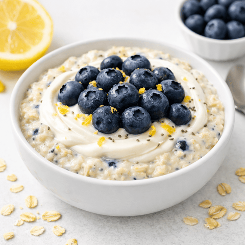 Blueberry Lemon High - Protein Overnight Oats - Fresh 'N Tasty - Naples Meal Prep