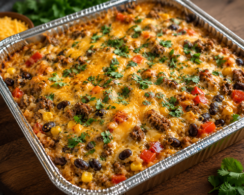 Cheesy Beef Mexican Casserole (GF) - Fresh 'N Tasty - Naples Meal Prep