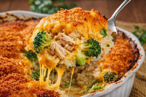 Chicken Broccoli & Rice Casserole (GF | Family - Style) - Fresh 'N Tasty - Naples Meal Prep
