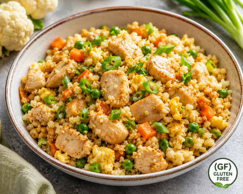 Chicken Cauliflower Fried Rice — Low Carb (GF) - Fresh 'N Tasty - Naples Meal Prep