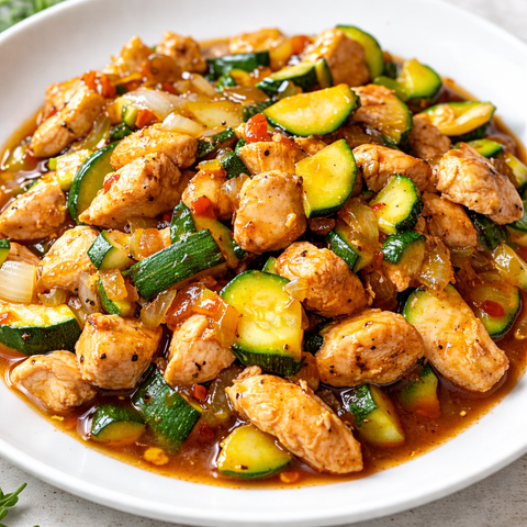 Chicken Zucchini Stir Fry W - Rice Soba Noodles optional - Fresh 'N Tasty - Naples Meal Prep