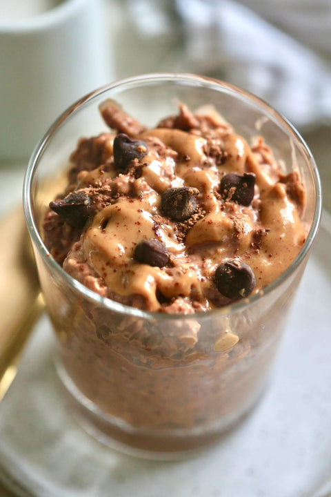 Chocolate Peanut Butter Overnight Oats - Fresh 'N Tasty - Naples Meal Prep