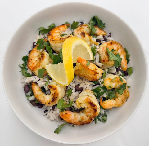 Cilantro-Lime Shrimp W/Rice and Beans - Fresh 'N Tasty - Naples Meal prep