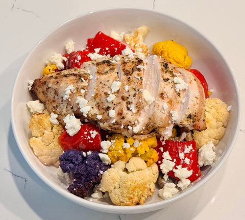 Colorful Cauliflower Chicken Bowl - Fresh 'N Tasty - Naples Meal Prep