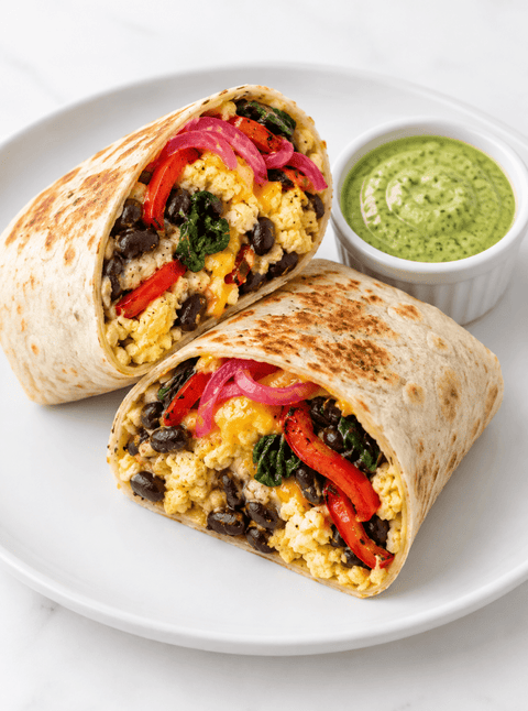 Egg, Cheese & Veggie Breakfast Burrito - Fresh 'N Tasty - Naples Meal Prep