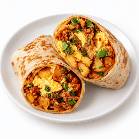 Eggs & Chorizo Breakfast Burrito - Fresh 'N Tasty - Naples Meal Prep