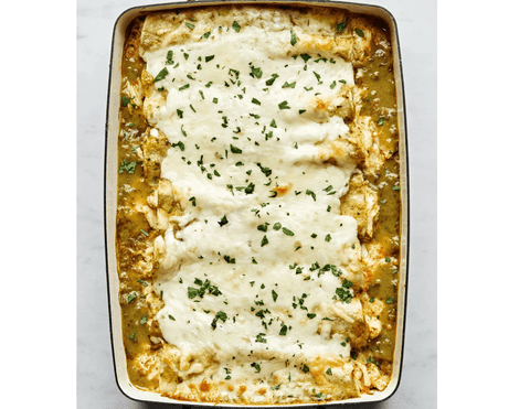 Family Dinner - Green Sauce Chicken Enchiladas - Fresh 'N Tasty - Naples Meal Prep