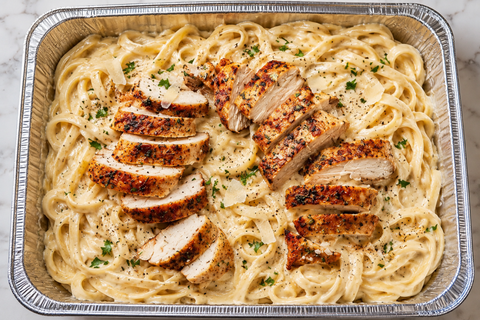 Family Meal – Creamy Chicken Alfredo—Serves 3-4 - Fresh 'N Tasty - Naples Meal Prep