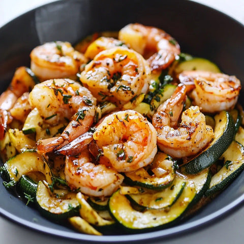 Garlic Shrimp and Zucchini - Fresh 'N Tasty - Naples Meal Prep
