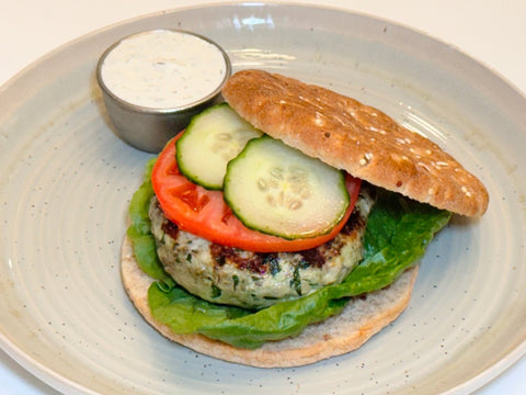 Greek Turkey Sandwich W/Freshly made Tzatziki sauce on the side - Fresh 'N Tasty - Naples Meal Prep