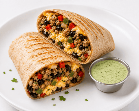 High-Protein Turkey Breakfast Burrito - Fresh 'N Tasty - Naples Meal Prep