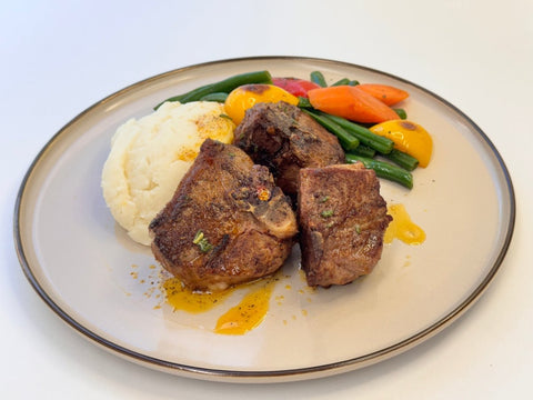 Lamb Loin Chops W/Mashed Potatoes & Mixed Veggies - Fresh 'N Tasty - Naples Meal prep