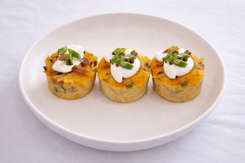 Loaded Bacon & Egg Hash Brown Muffins (3 per order) - Fresh 'N Tasty - Naples Meal Prep