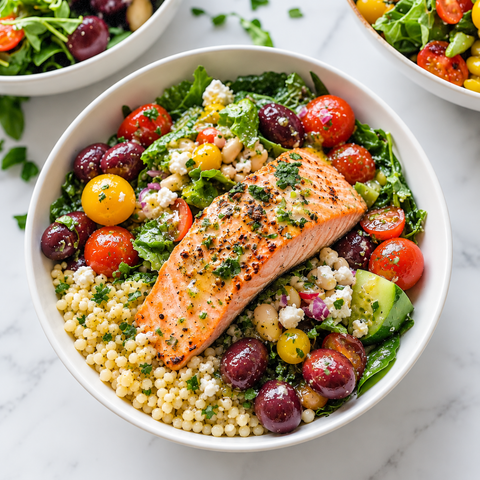 Salmon Couscous Bowl - Fresh 'N Tasty - Naples Meal Prep