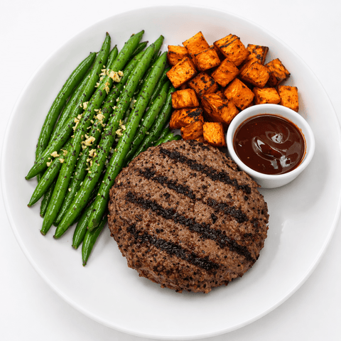 Steakhouse Burger Plate - Fresh 'N Tasty - Naples Meal Prep